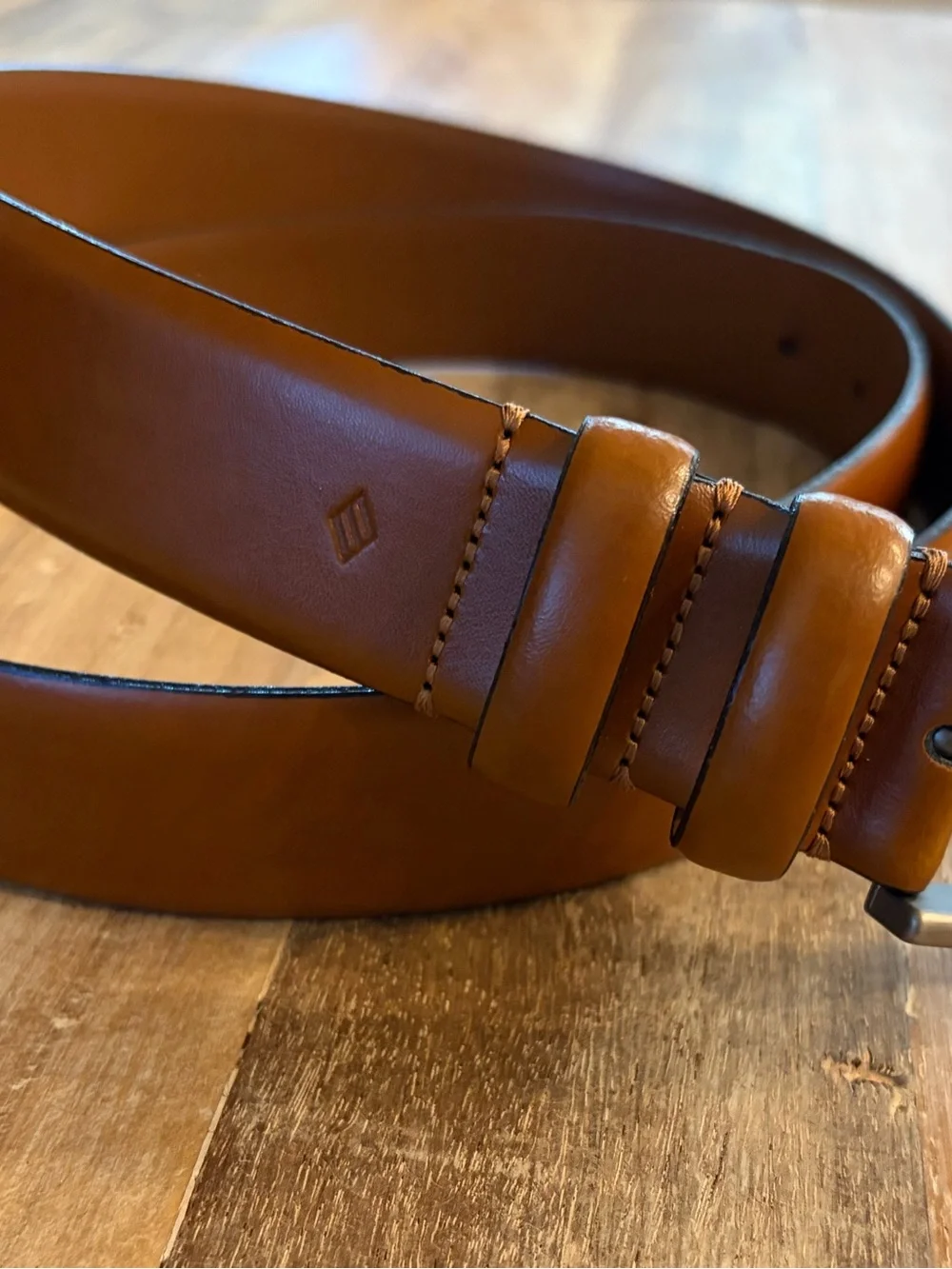 Joseph Abboud Men’s Leather‎ Belt Size 42 / 105 Brown Handcrafted in Italy EUC